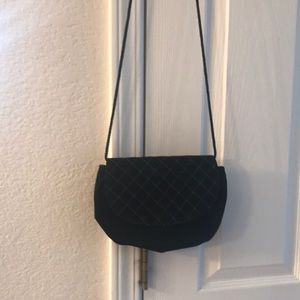 Black velvet bag